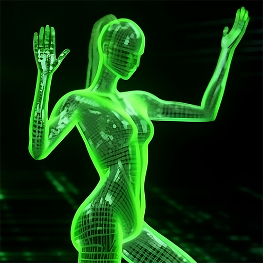 Matrix-style data dancing Matrix-style data dancing